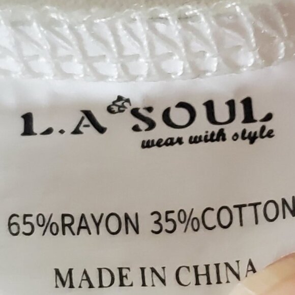 LA Soul Bee Swing Tank Top Sz XL Sleeveless Hi Low Bumblebee Summer Fairy Beachy - Picture 7 of 8